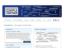 Tablet Screenshot of peoplepartner.dk